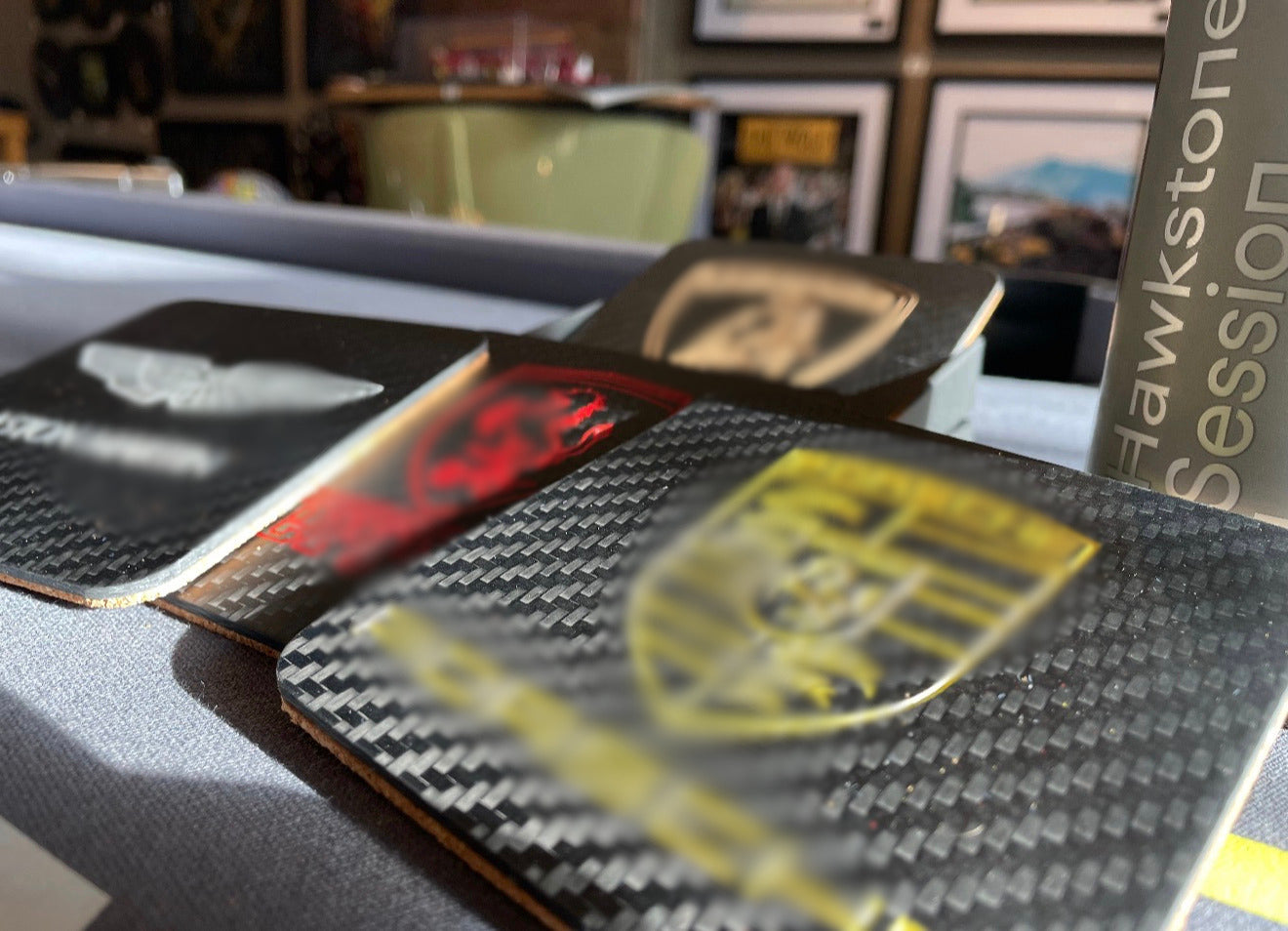 Genuine Carbon Fibre Supercar Coasters