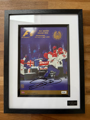 Framed David Coulthard Signed 1999 British Grand Prix Programme