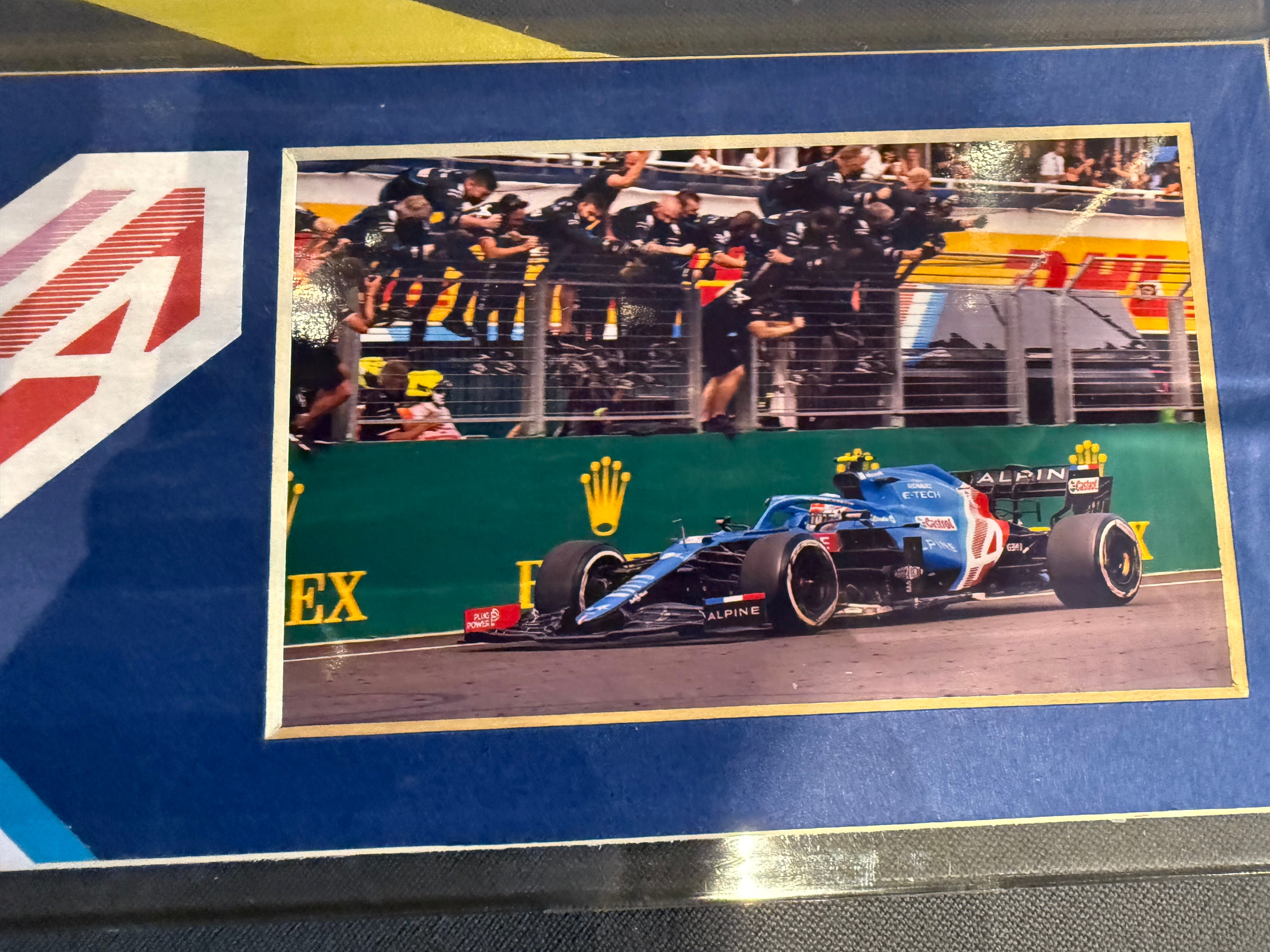Esteban Ocon Signed 1:18 F1 Display Piece