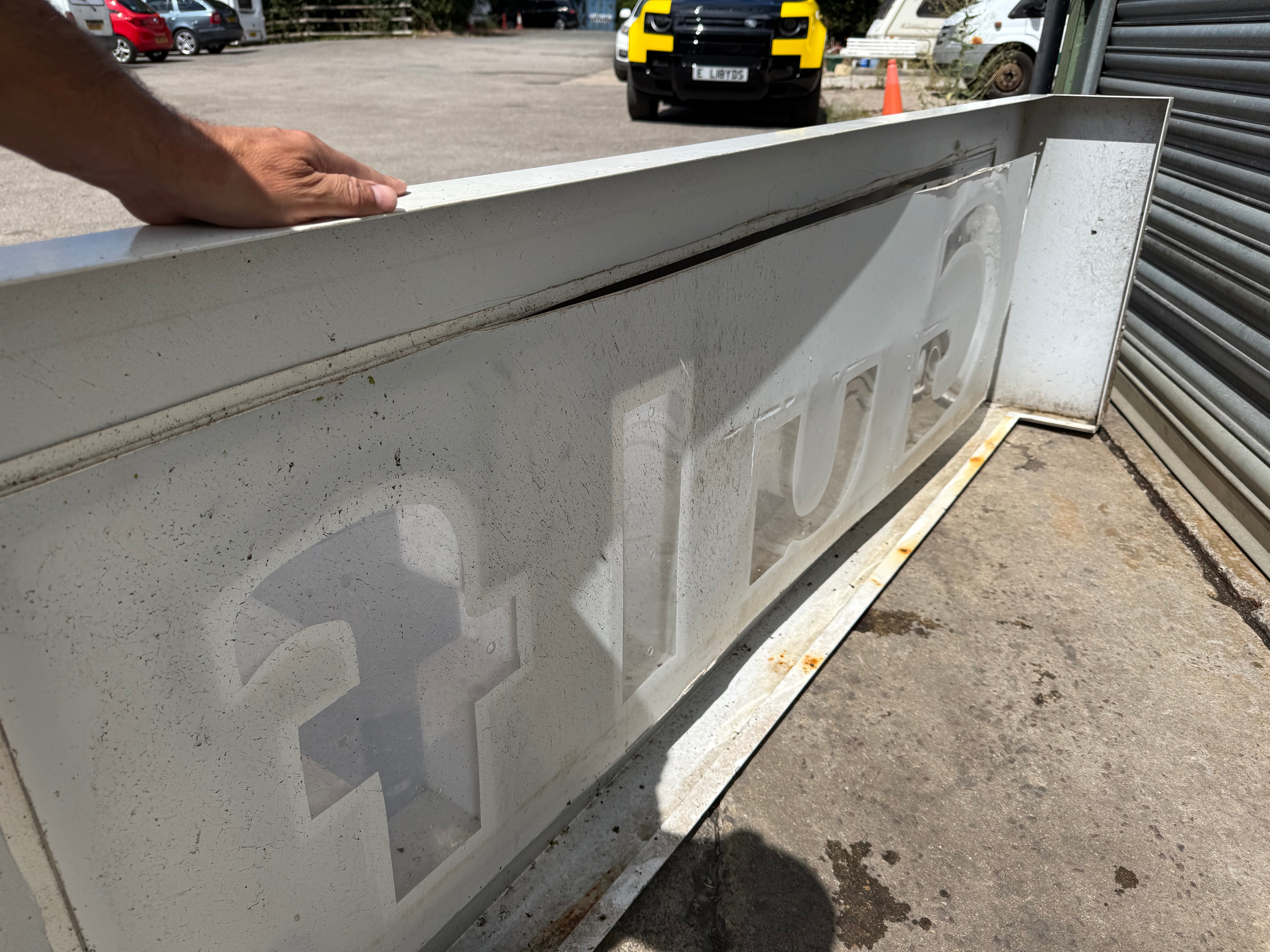 HUGE Original Gulf Petrol Station Canopy Sign