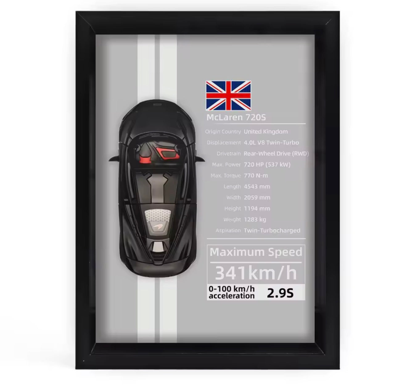BOXED / FRAMED SUPERCAR ART