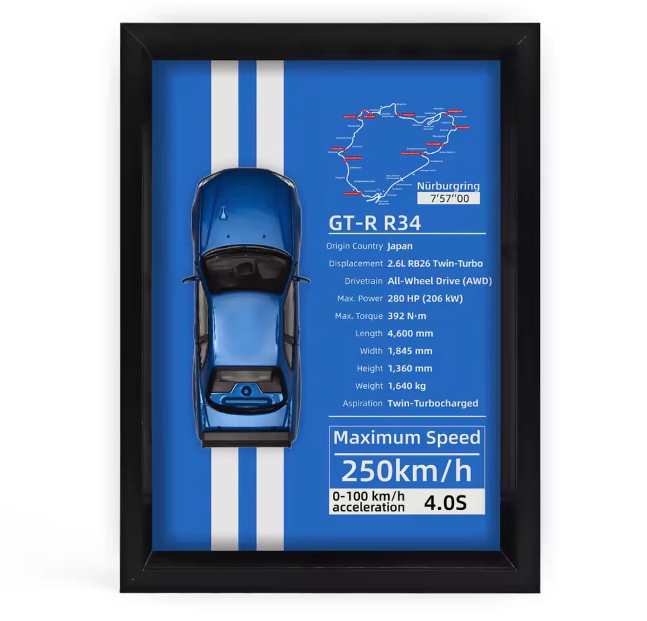 BOXED / FRAMED SUPERCAR ART