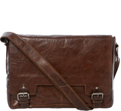 Men’s Large Messenger Leather Laptop Bag     8343