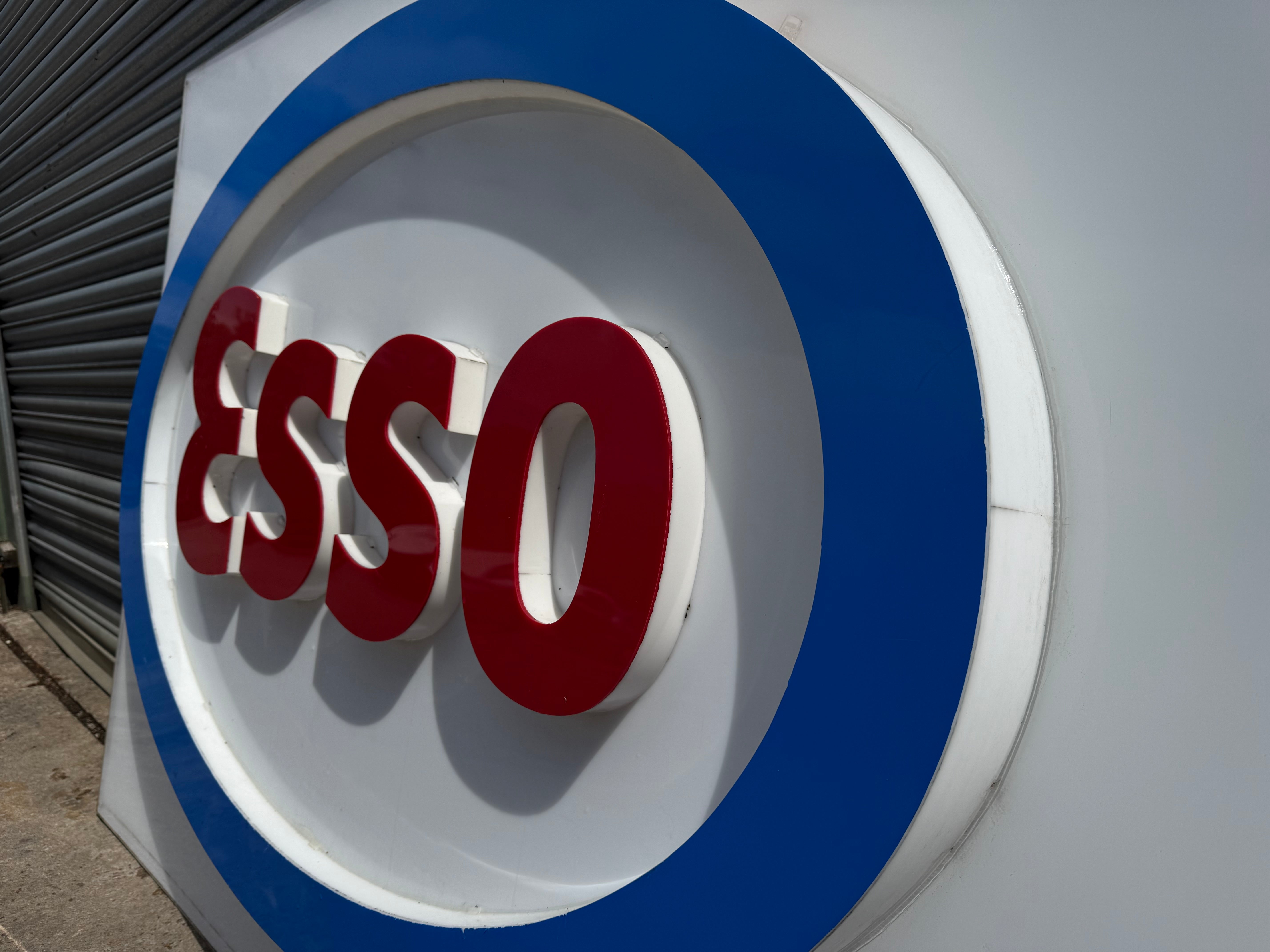 HUGE Original Esso Petrol Forecourt 3D Sign
