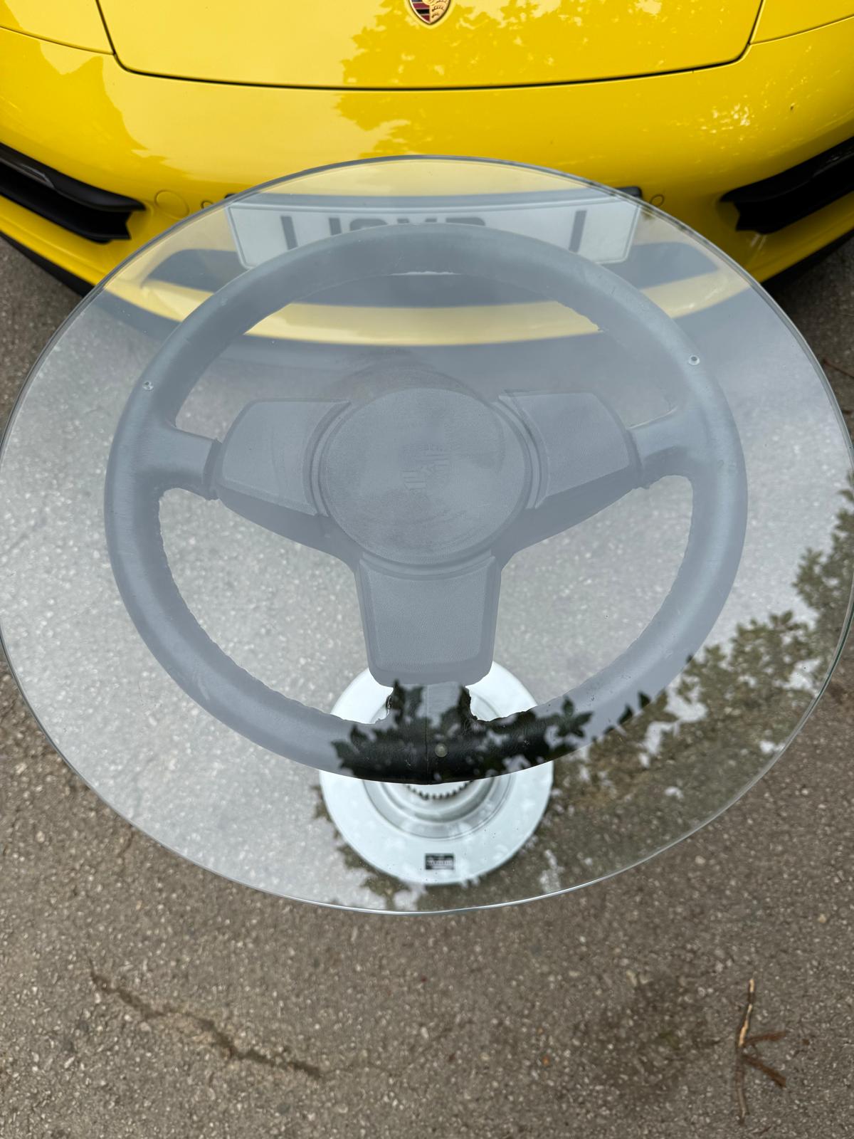 Genuine Porsche 911 Steering Wheel and Camshaft Table