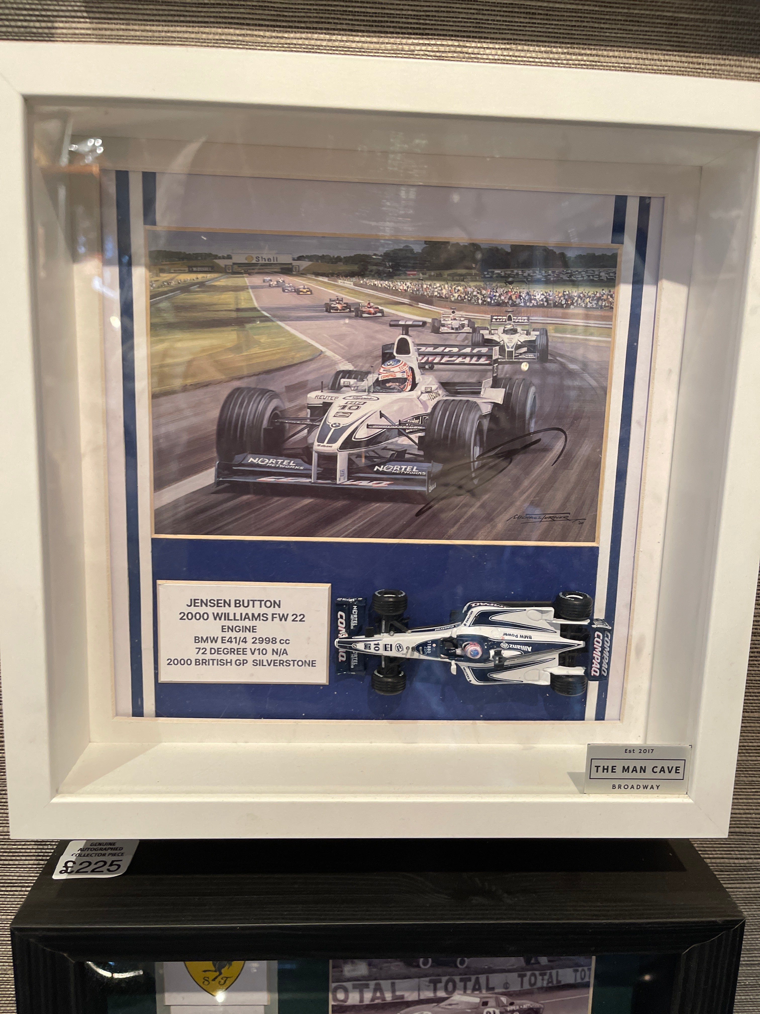 Formula 1 Autographed Rare Car Framed Collection