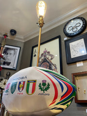 Six Nations Rugby Ball Lamps