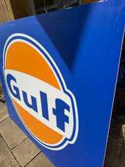 HUGE Genuine Gulf Petrol Forecourt Sign
