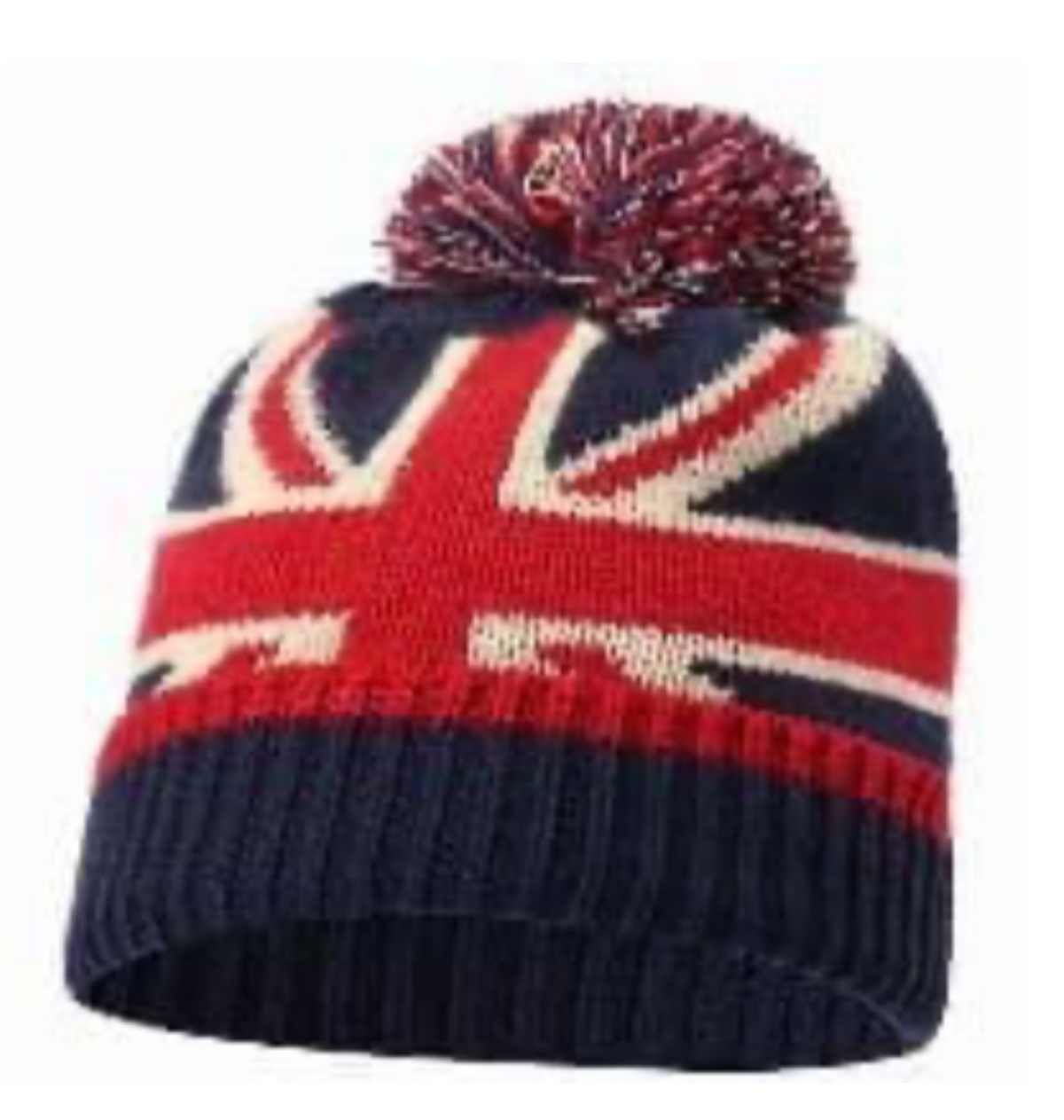MENS BOBBLE HAT / UNION JACK BOBBLY HAT