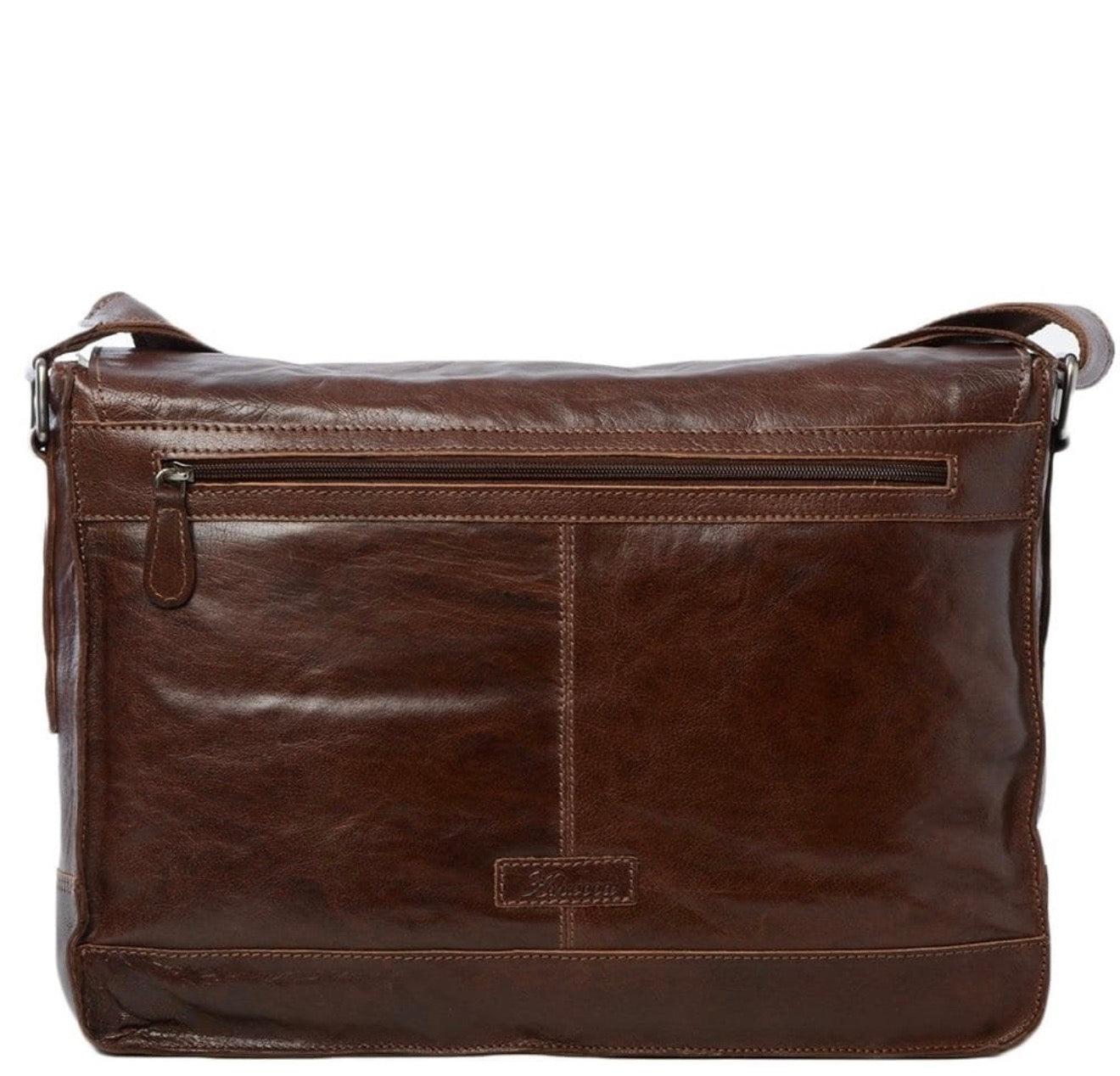 Men’s Large Messenger Leather Laptop Bag     8343