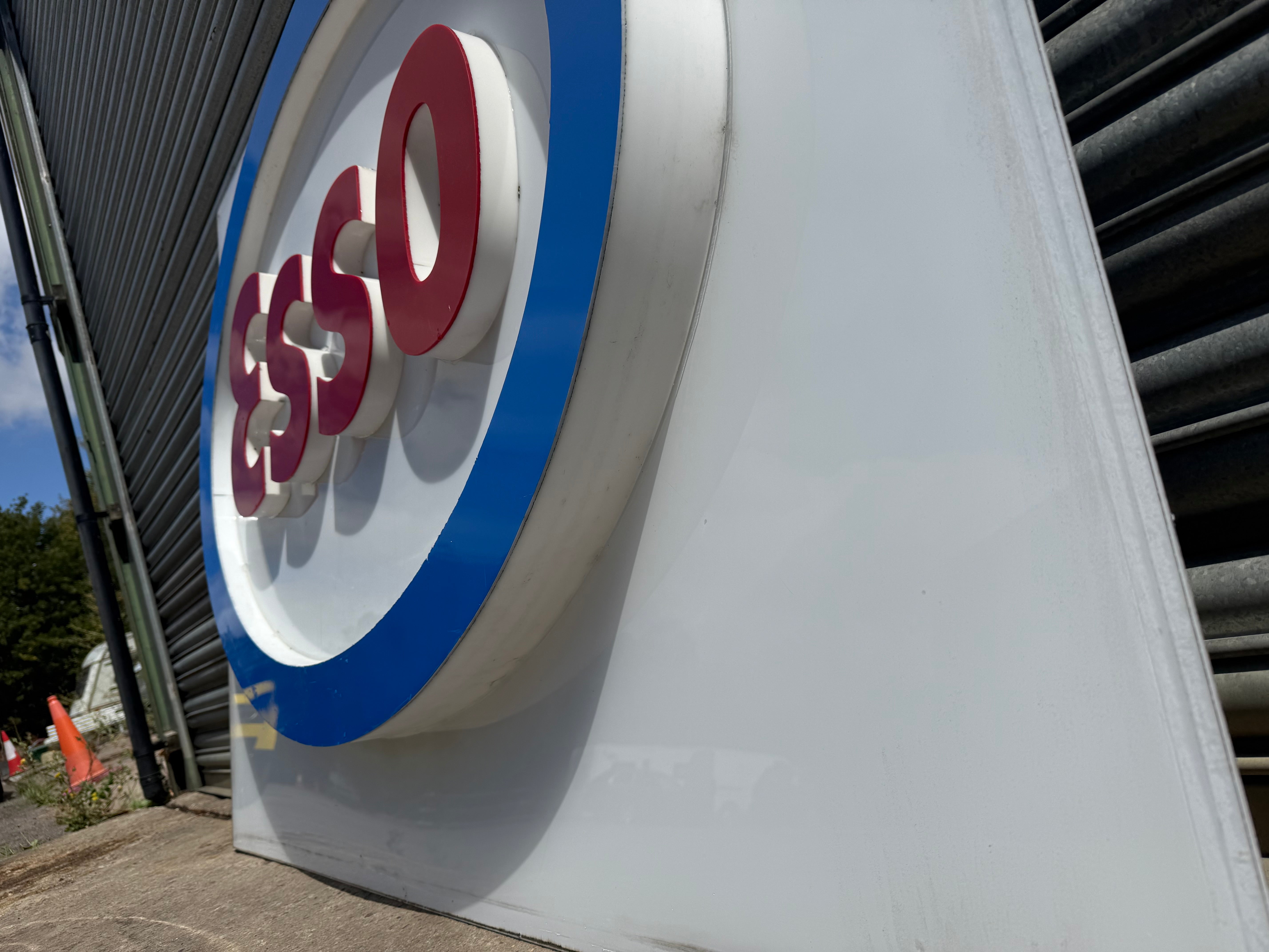 HUGE Original Esso Petrol Forecourt 3D Sign
