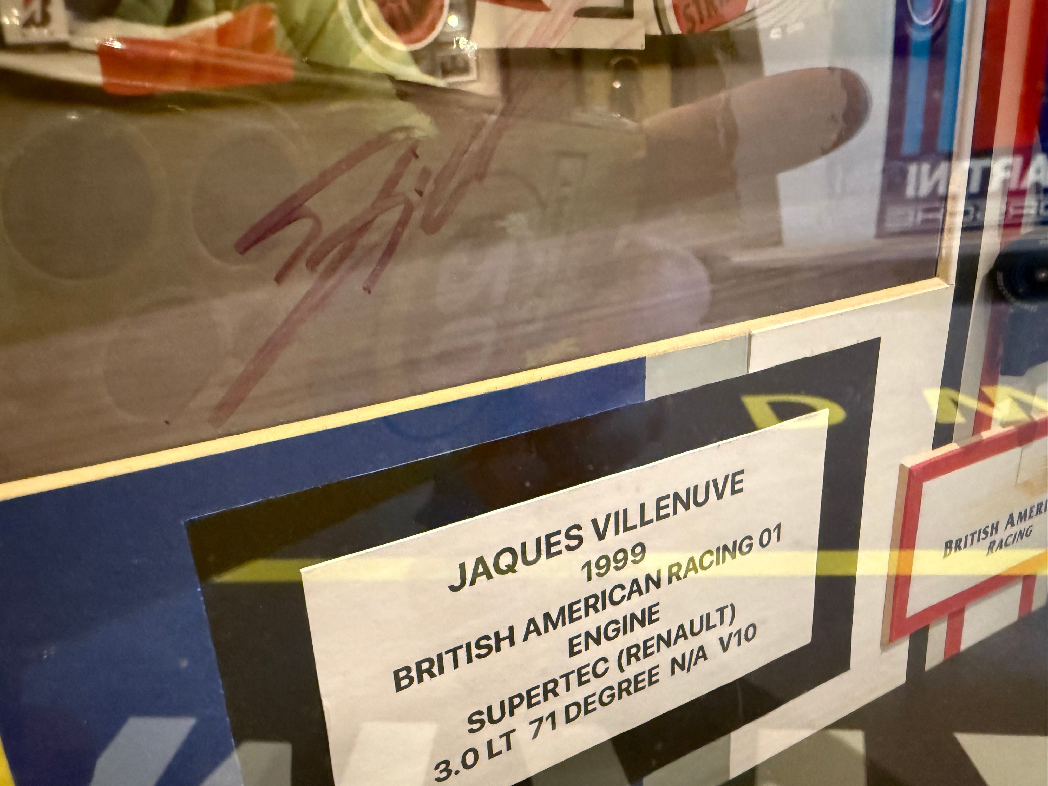 Jacques Villenuve Signed 1:24 Scale BAR F1 Display Piece