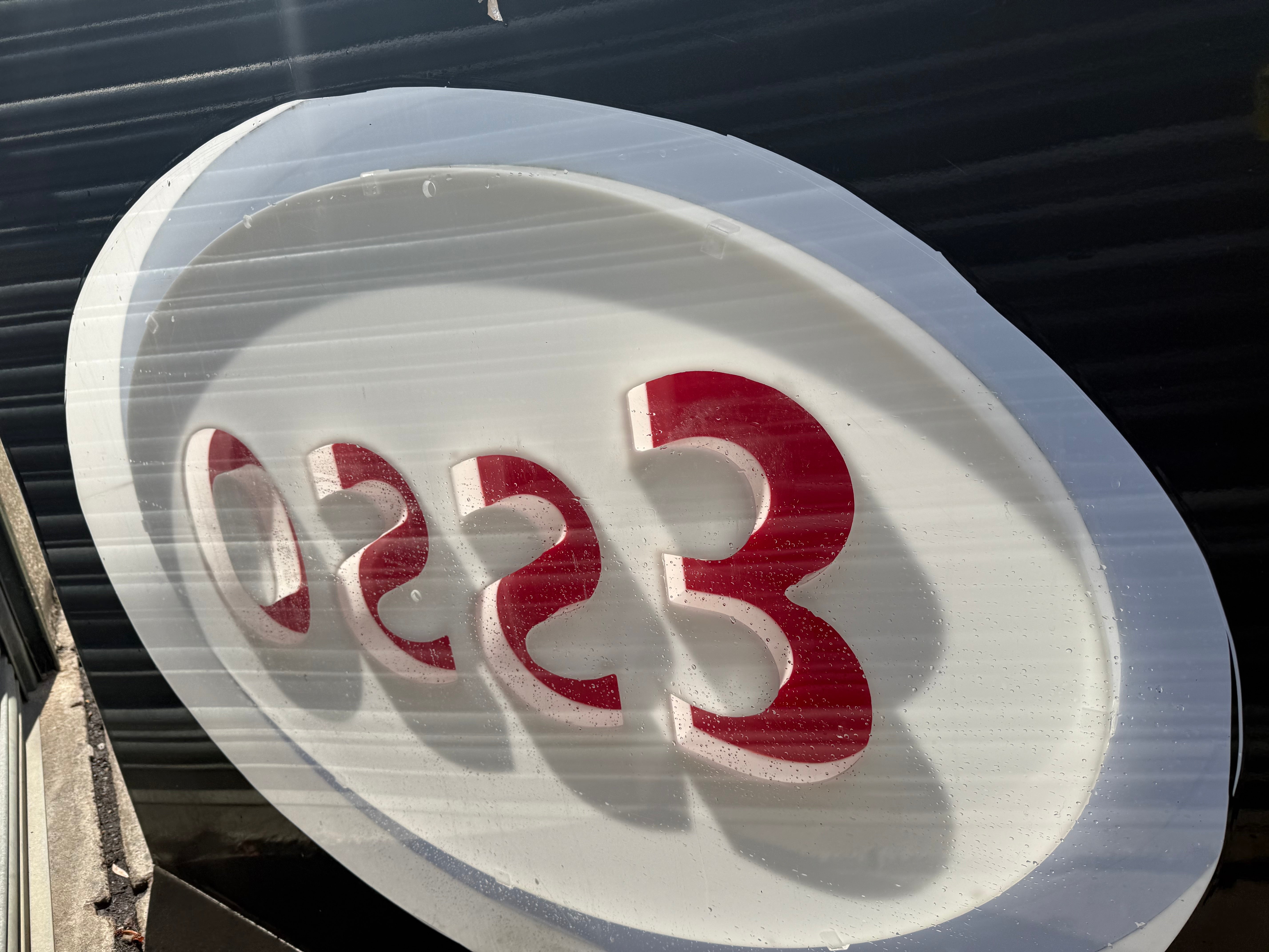 HUGE Original Esso Petrol Forecourt 3D Sign