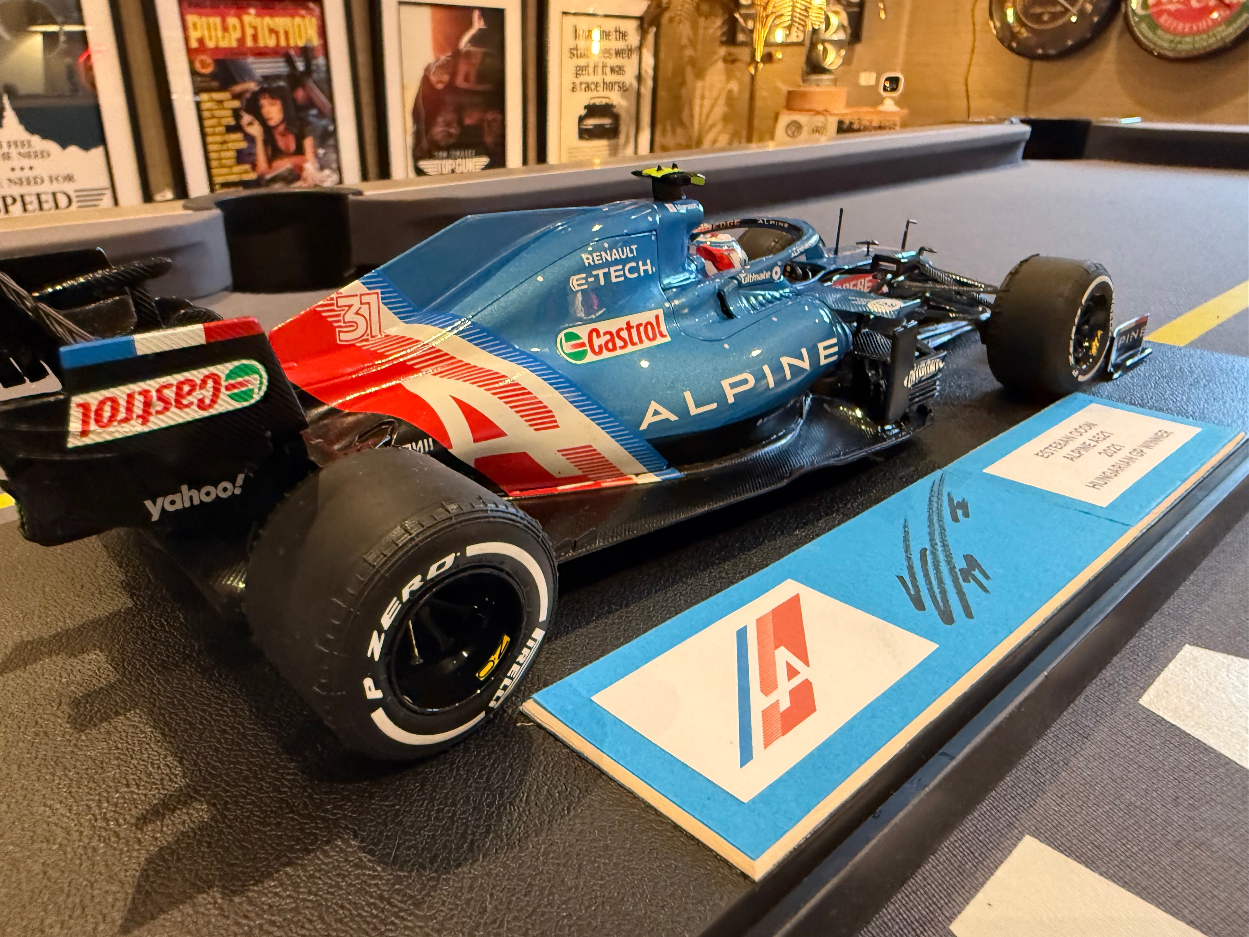 Esteban Ocon Signed 1:18 F1 Display Piece