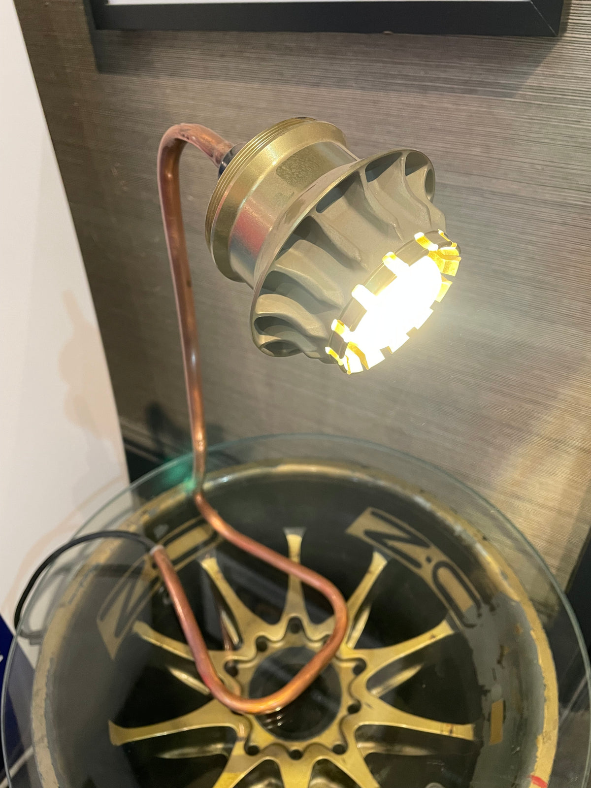 Genuine Formula 1 Wheel Nut Desk Lamp