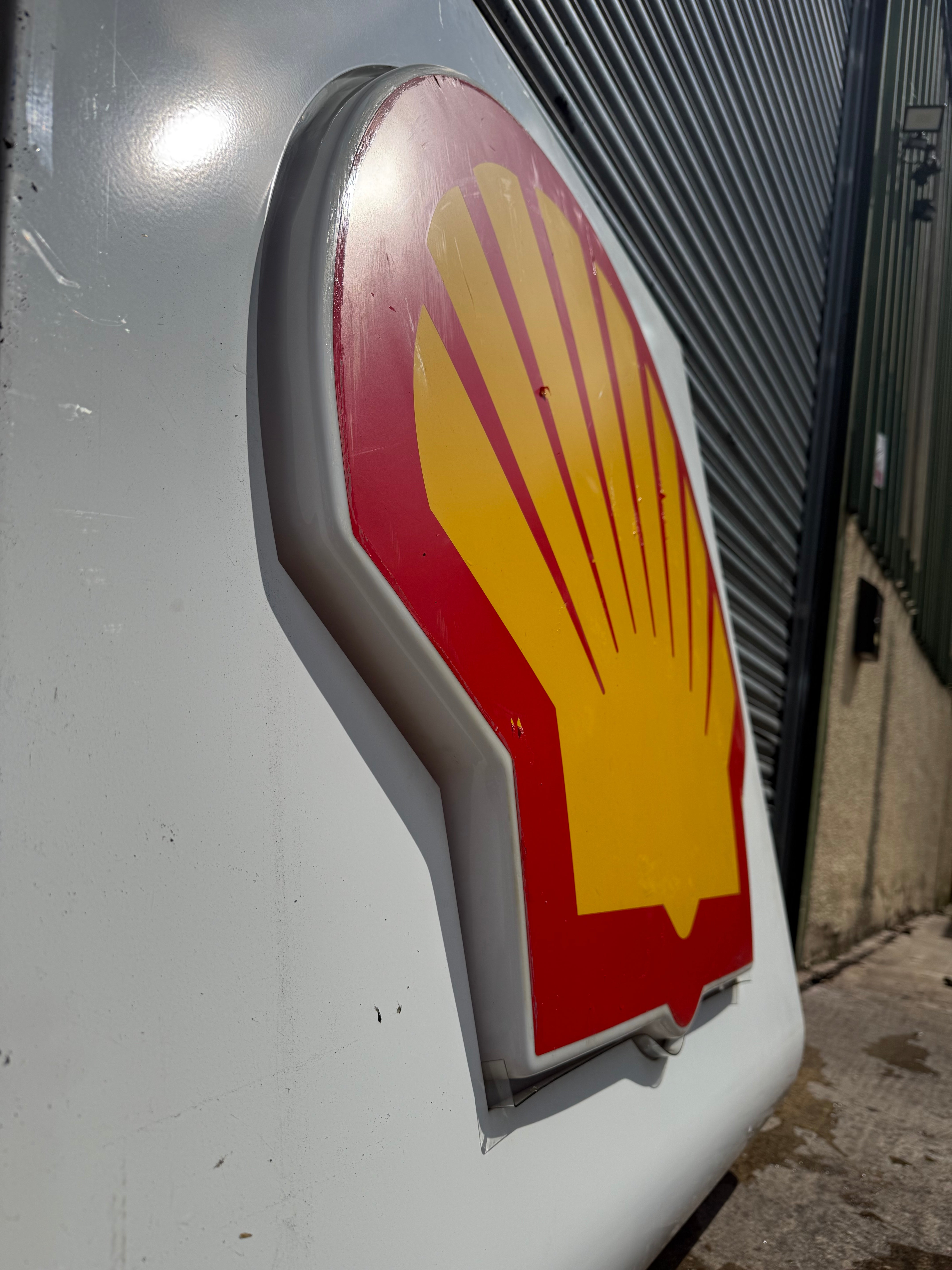 HUGE Original Shell Petrol Forecourt Canopy Sign