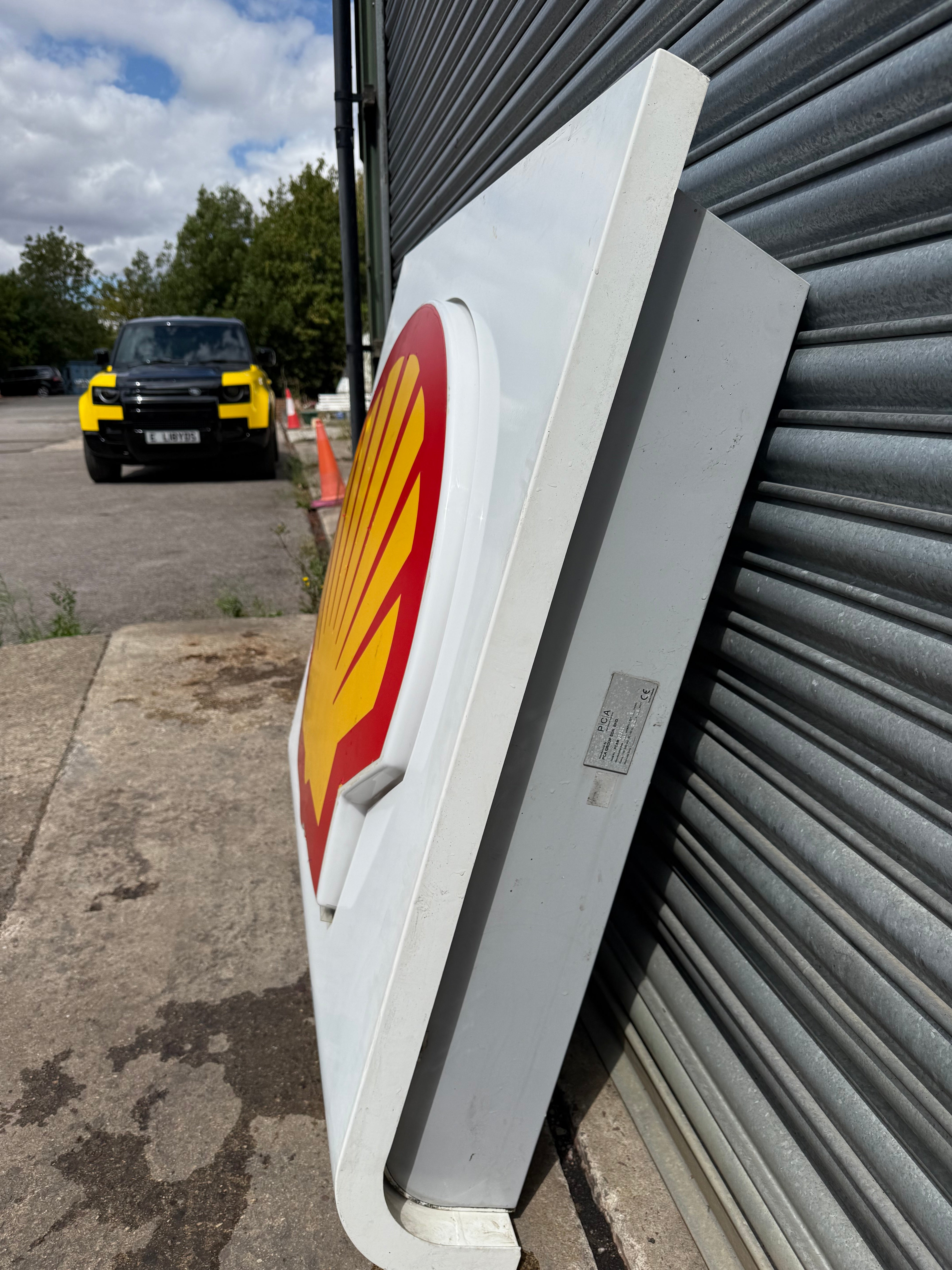HUGE Original Shell Petrol Forecourt Canopy Sign
