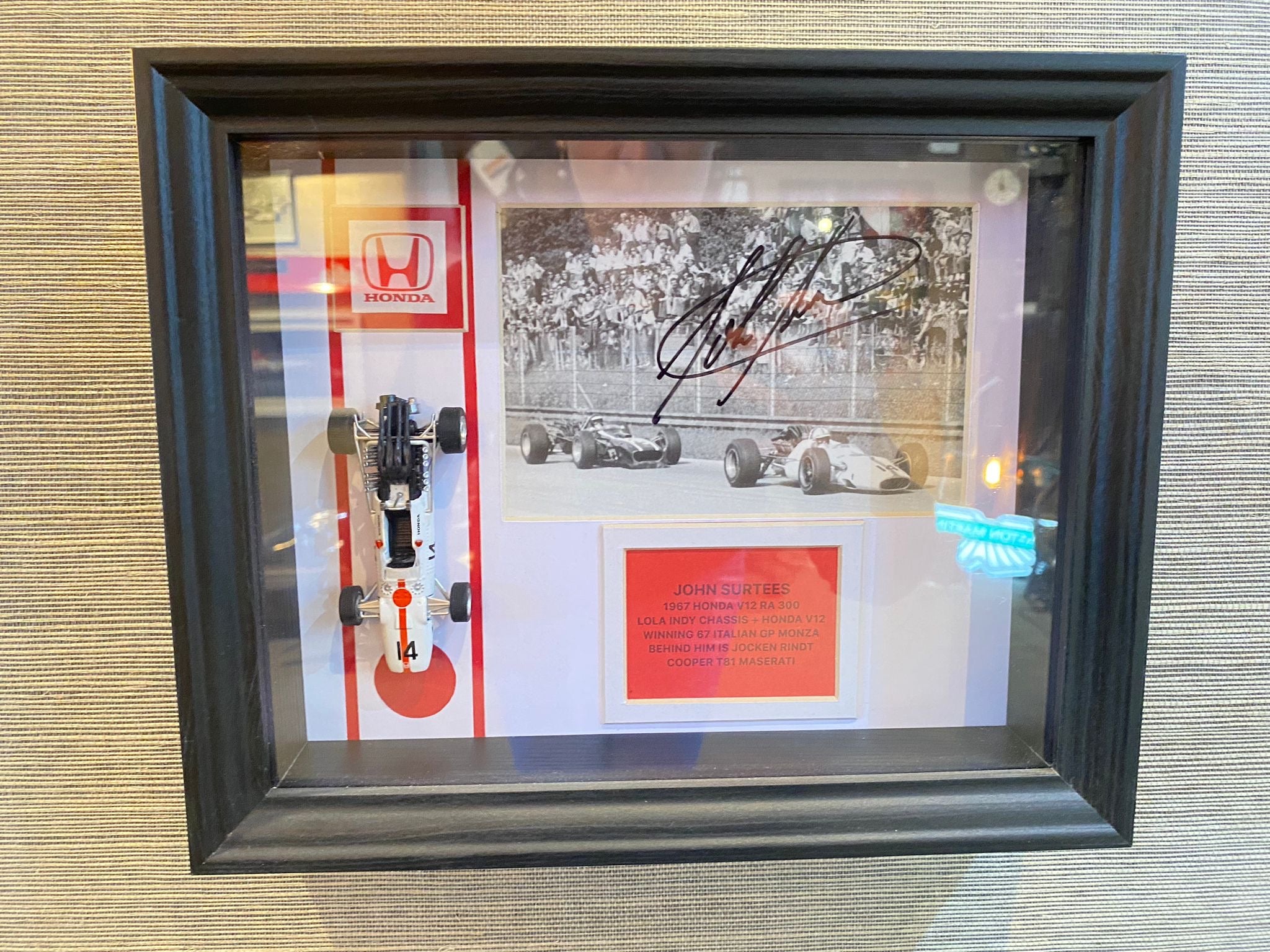 Formula 1 Autographed Rare Car Framed Collection