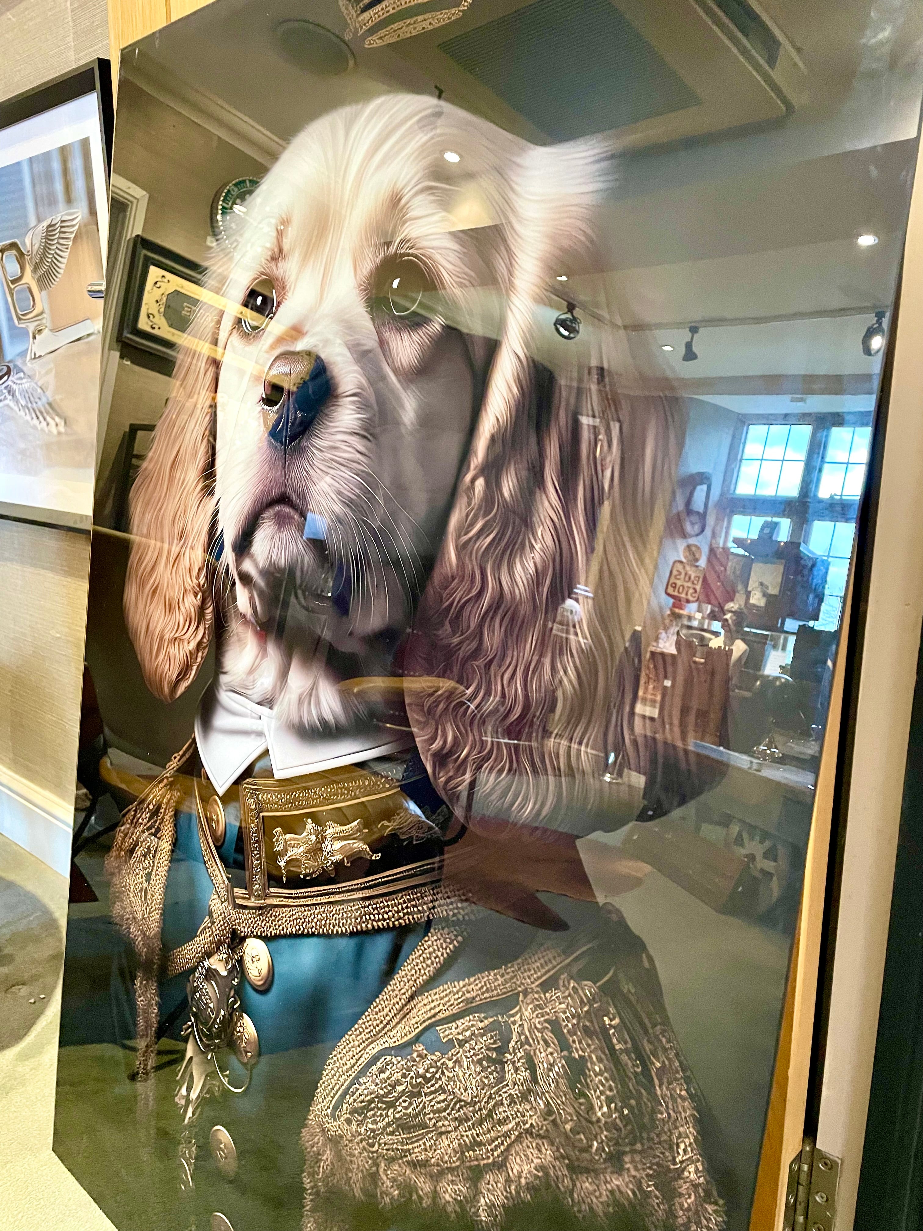 The Cavalier King - Glass Dog Wall Art