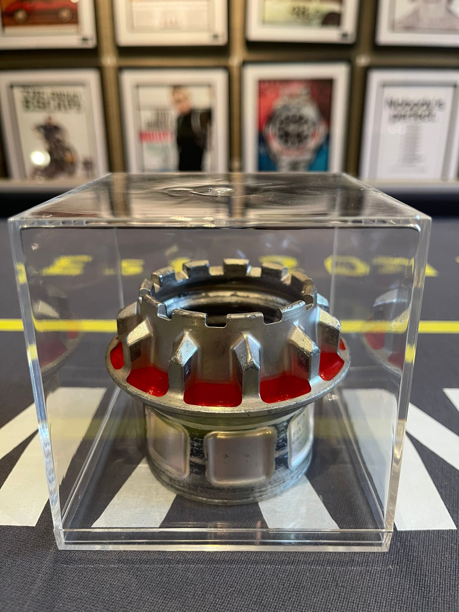 Race Used F1 Wheel Nut in Display Case