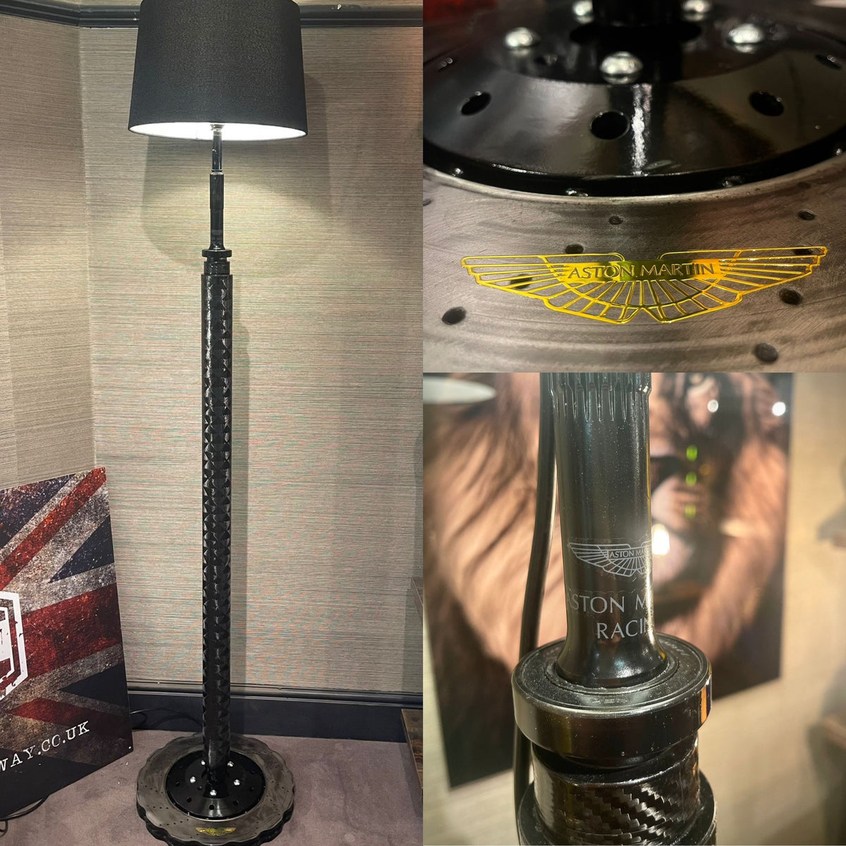 Aston Martin GTE Carbon Fibre Prop Lamp