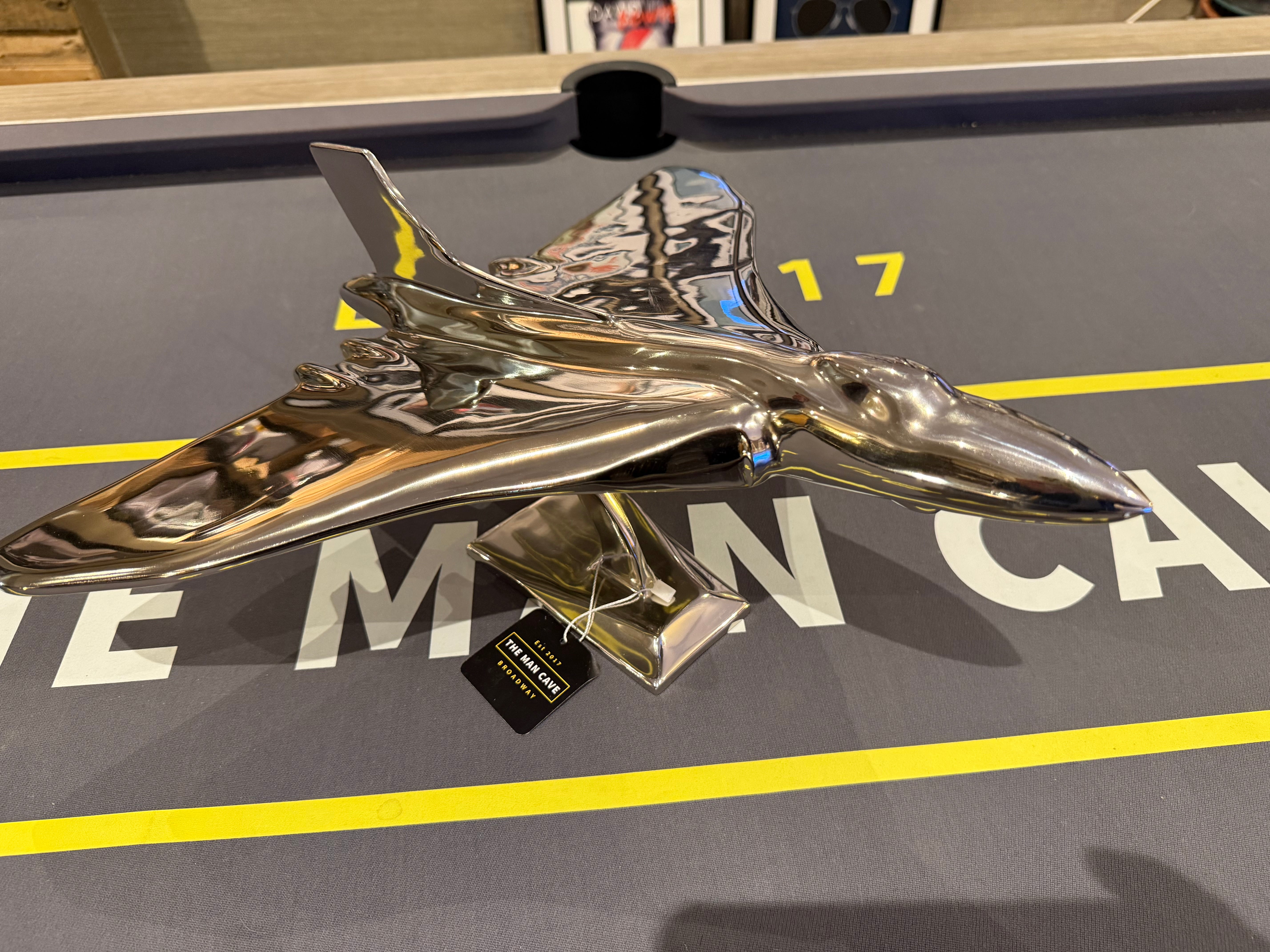 Large Polished Aluminium Model Vulcan Display Piece