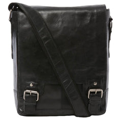 Men’s Leather Messenger Flight Bag 8342