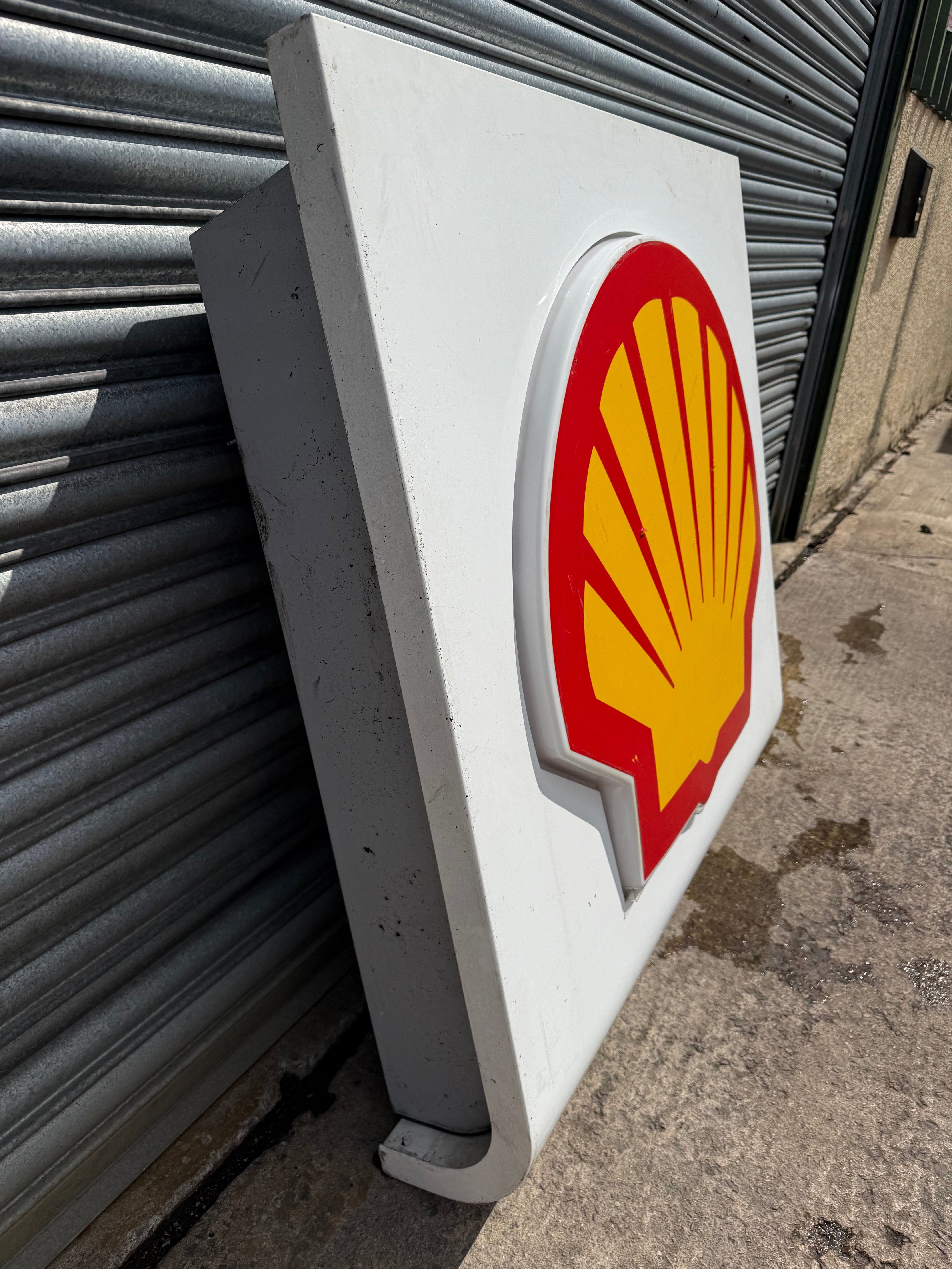 HUGE Original Shell Petrol Forecourt Canopy Sign