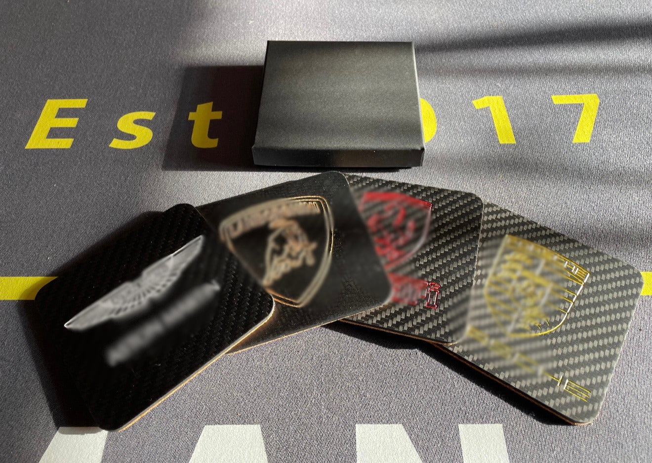 Genuine Carbon Fibre Supercar Coasters