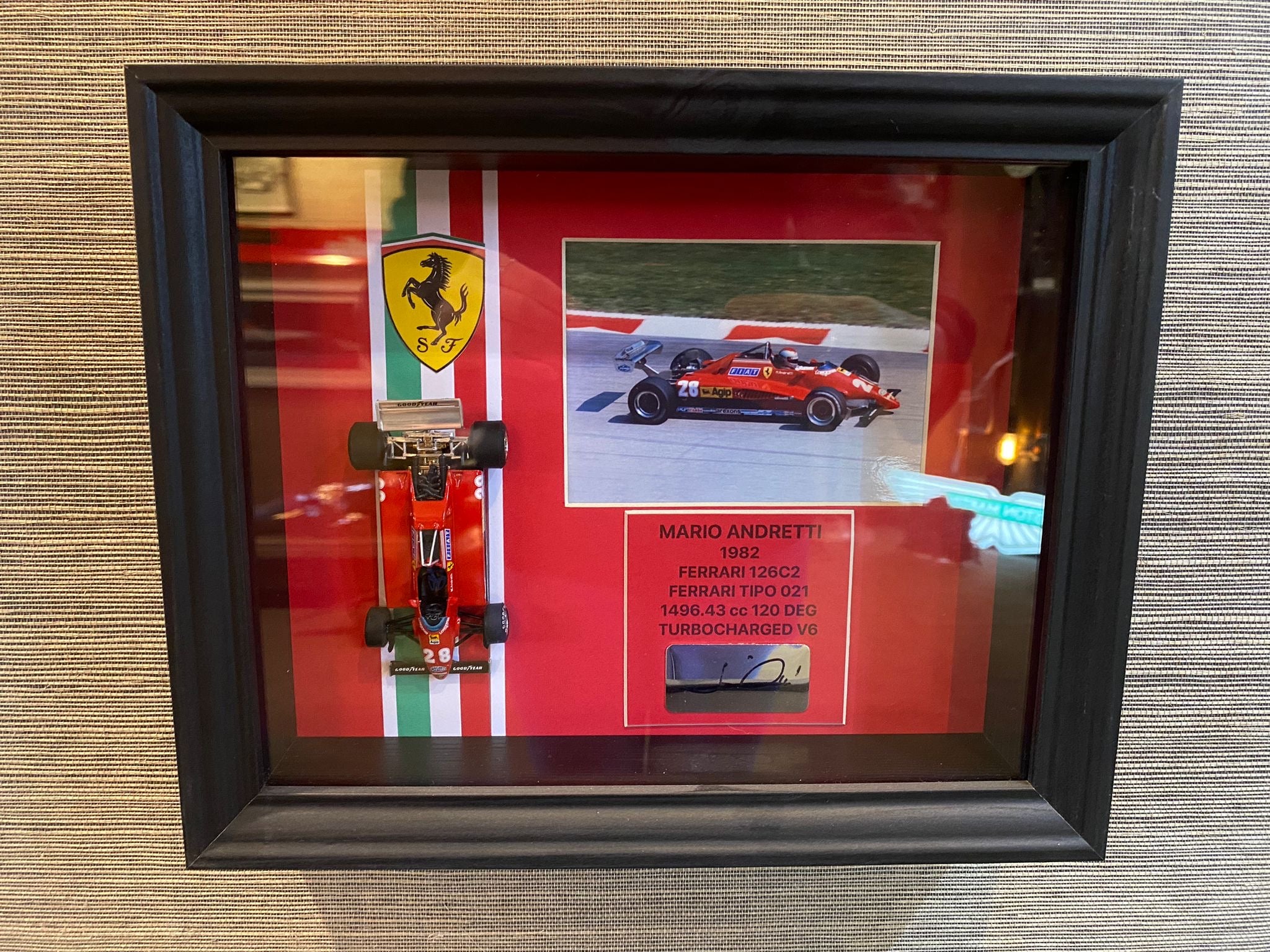 Formula 1 Autographed Rare Car Framed Collection