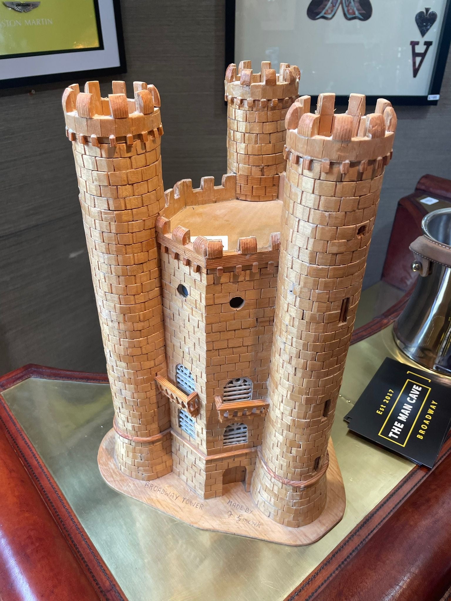 Hand Crafted Broadway Tower Wooden Model