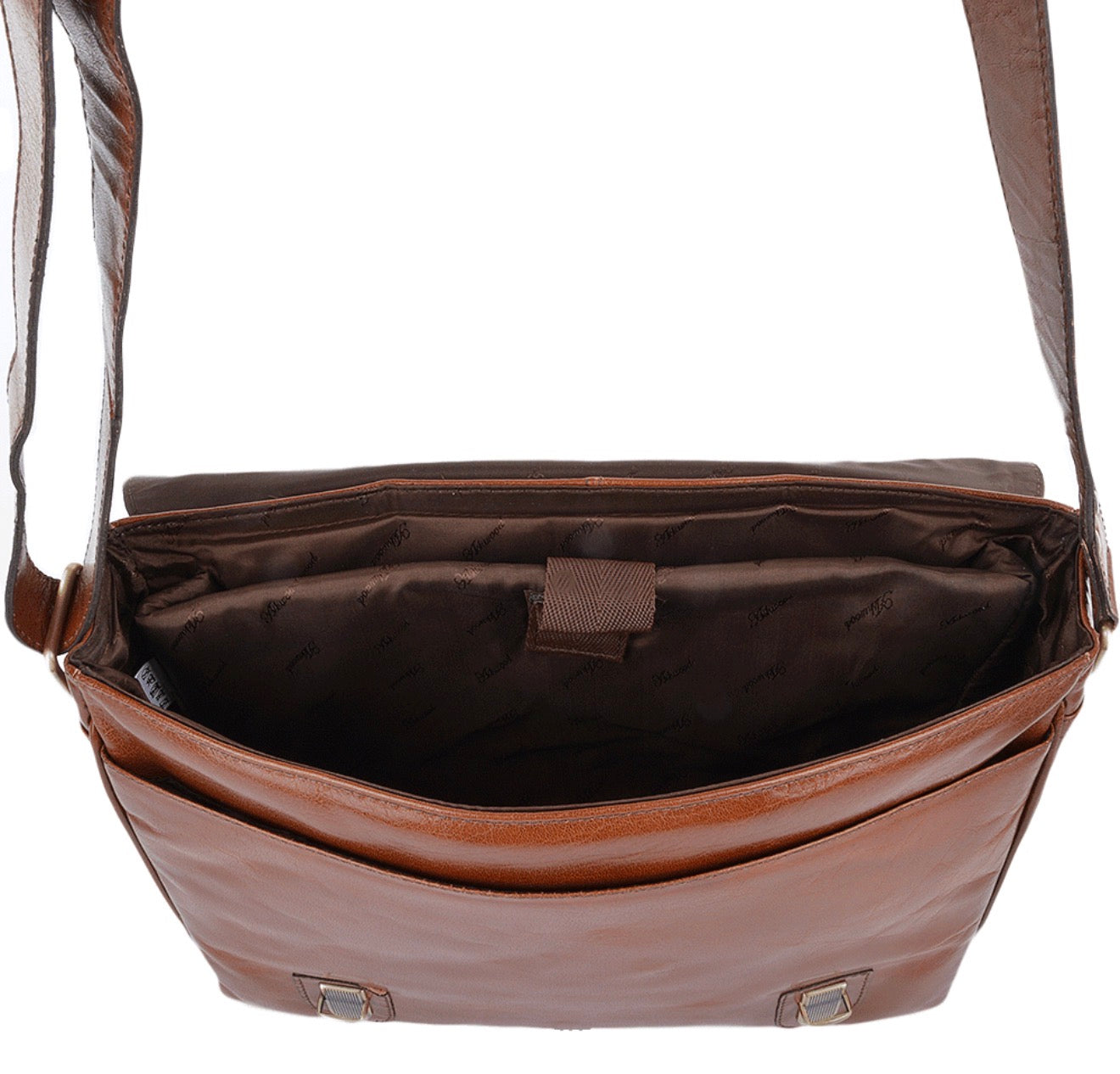 LEATHER MESSENGER LAP TOP BAG (jasper)