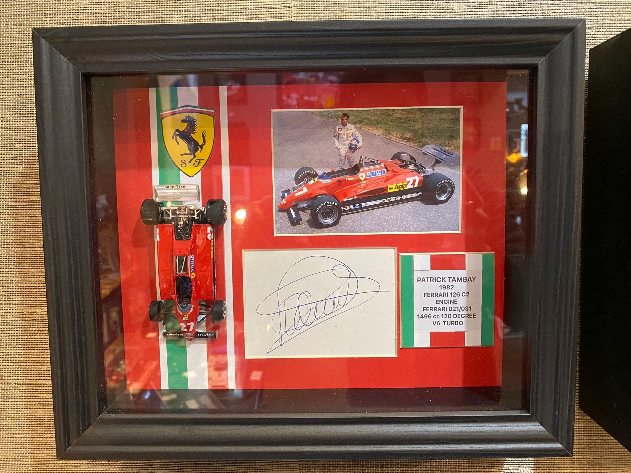 Formula 1 Autographed Rare Car Framed Collection