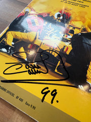 Framed David Coulthard Signed 1999 Belgian Grand Prix Programme