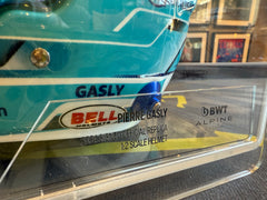 Pierre Gasley Signed Half Scale Helmet in Display Case