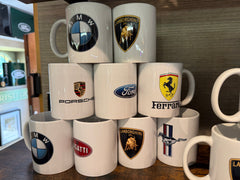 CAR MARQUE MUGS SUPER CAR CUPS