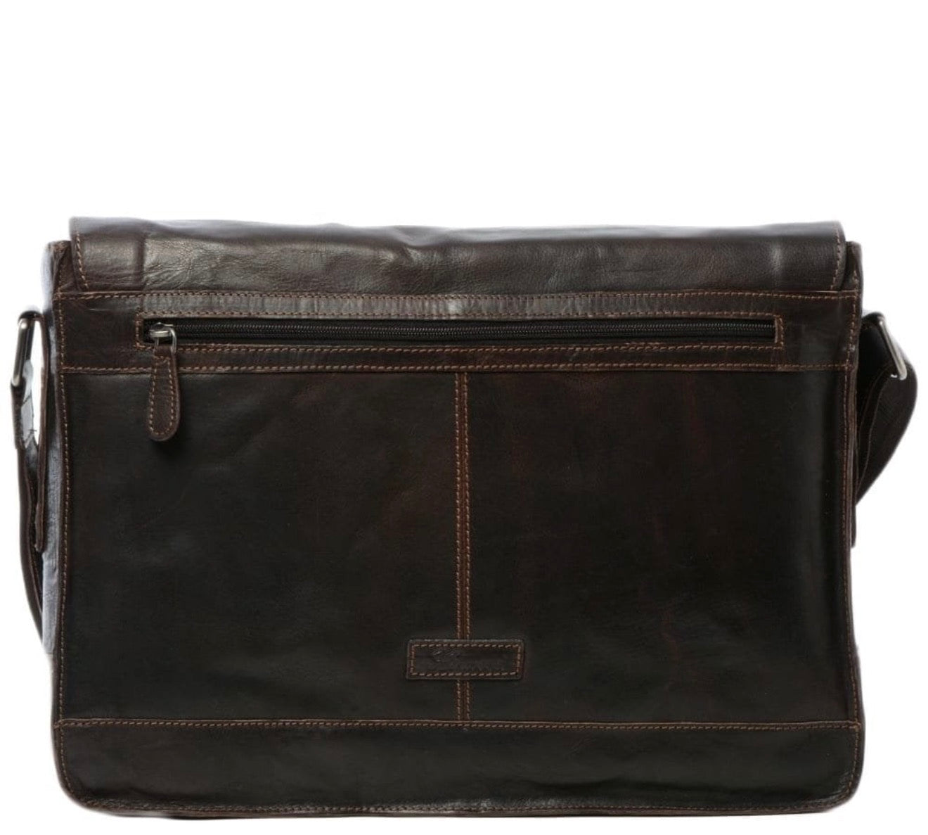 Men’s Large Messenger Leather Laptop Bag     8343