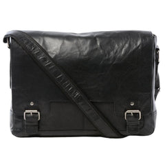 Men’s Large Messenger Leather Laptop Bag     8343