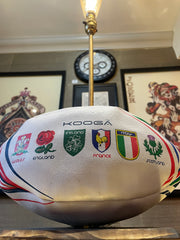 Six Nations Rugby Ball Lamps