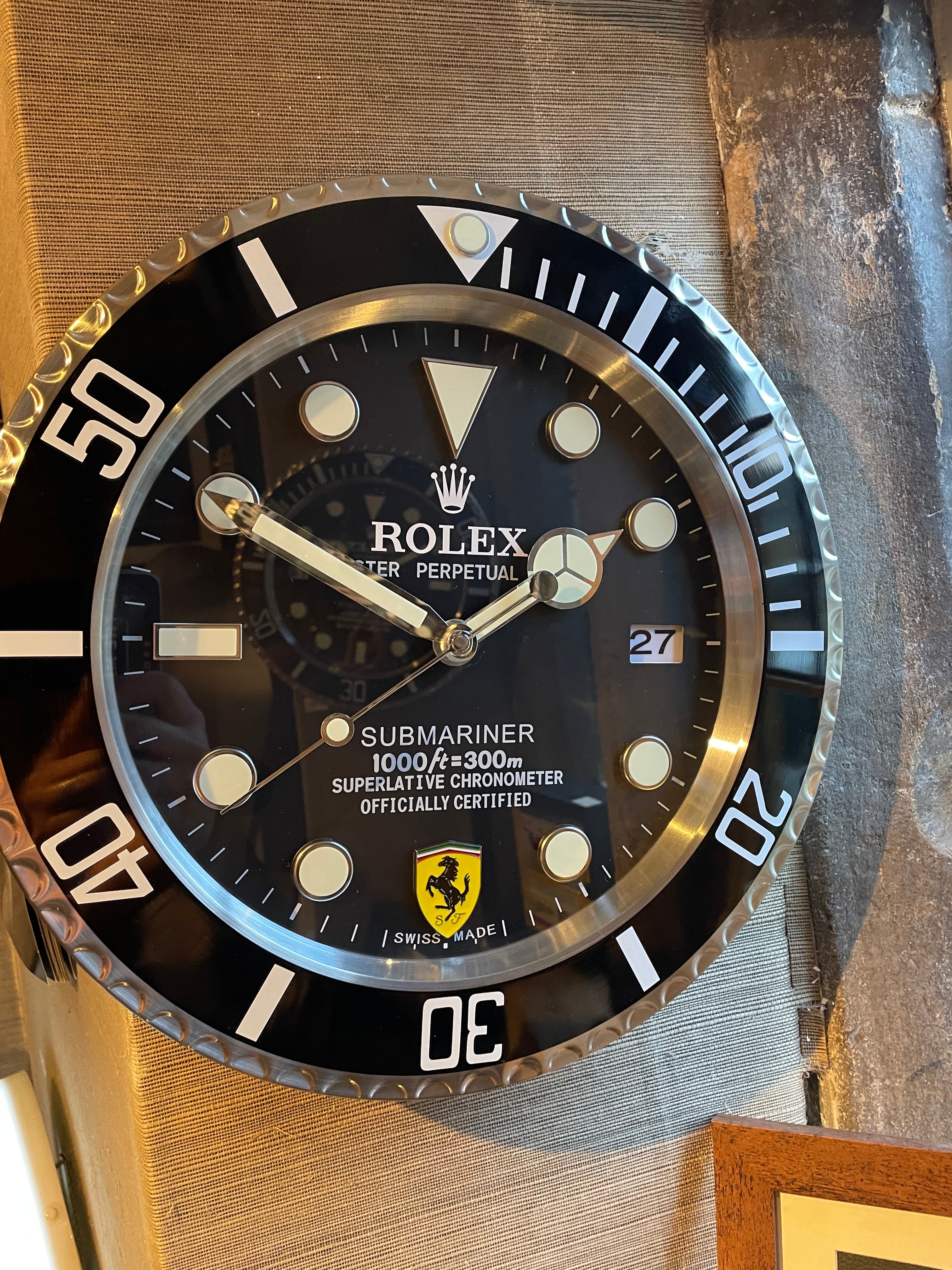 Rolex Style Designer Wall Clocks