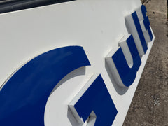 HUGE Original Gulf Petrol Station Canopy Sign