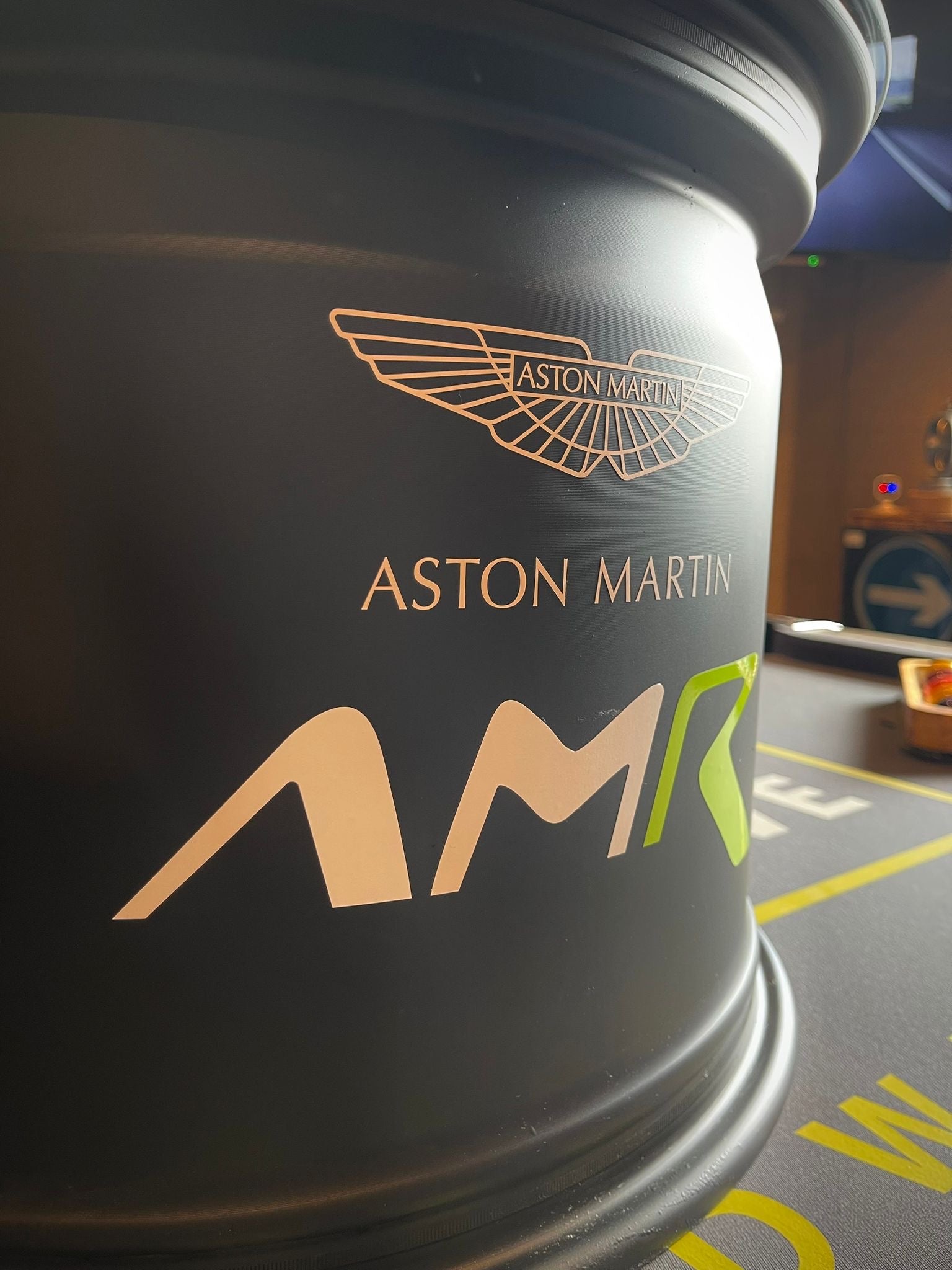 Aston Martin GTE Race Car Wheel Table