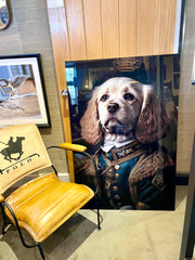 The Cavalier King - Glass Dog Wall Art