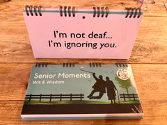 BOOK - SENIOR MOMENTS / CLASSIC INSULTS FLIP BOOK of