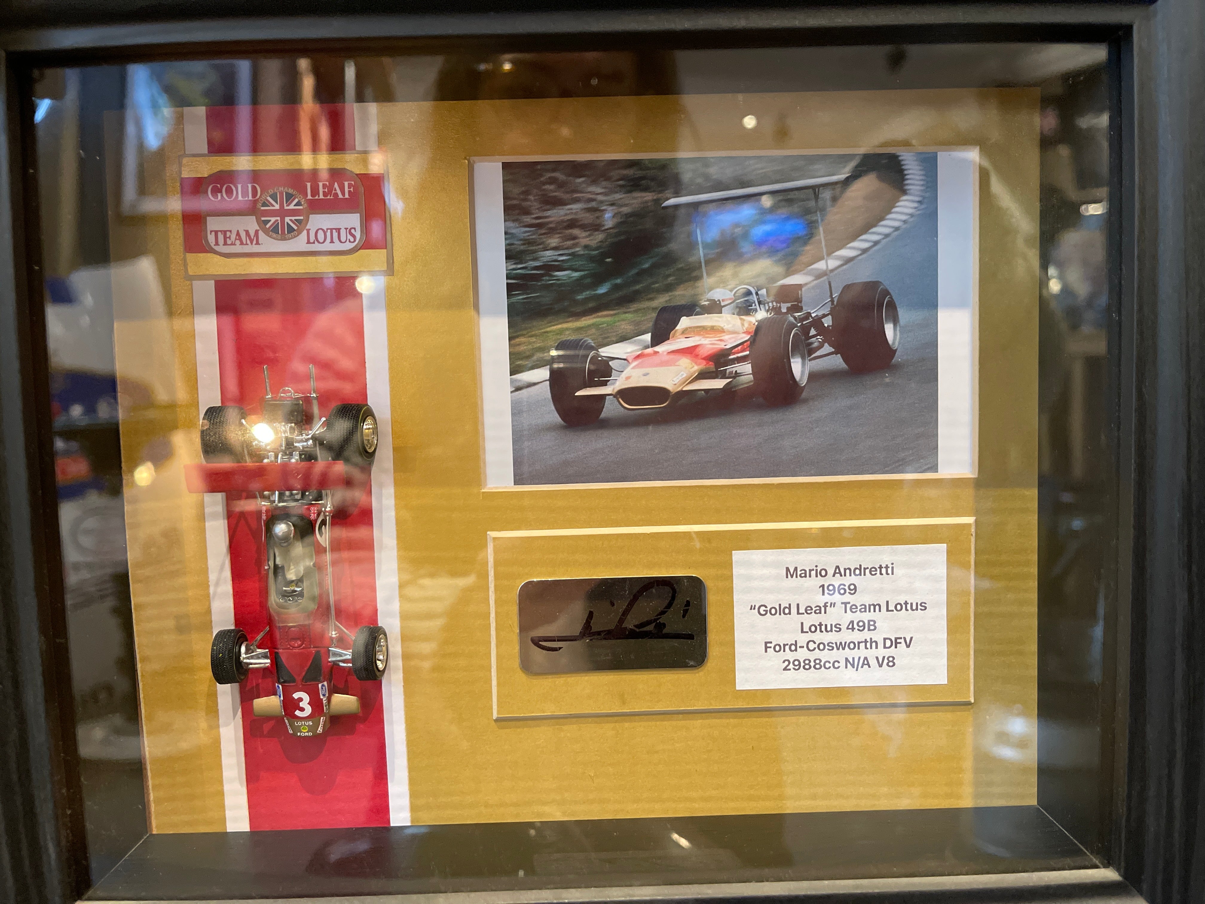 Formula 1 Autographed Rare Car Framed Collection