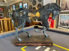 Hand Crafted Horse Sculpture