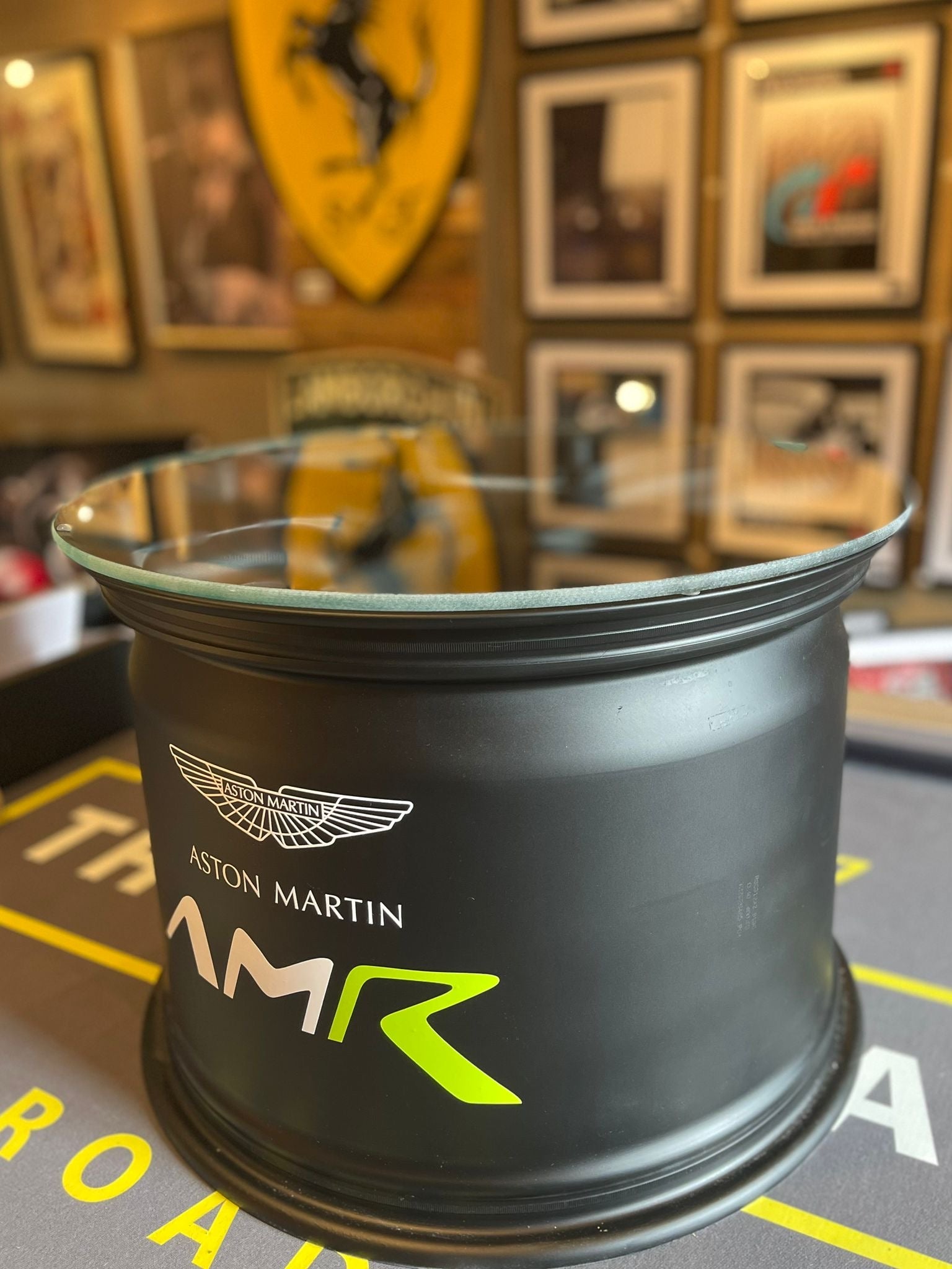 Aston Martin GTE Race Car Wheel Table