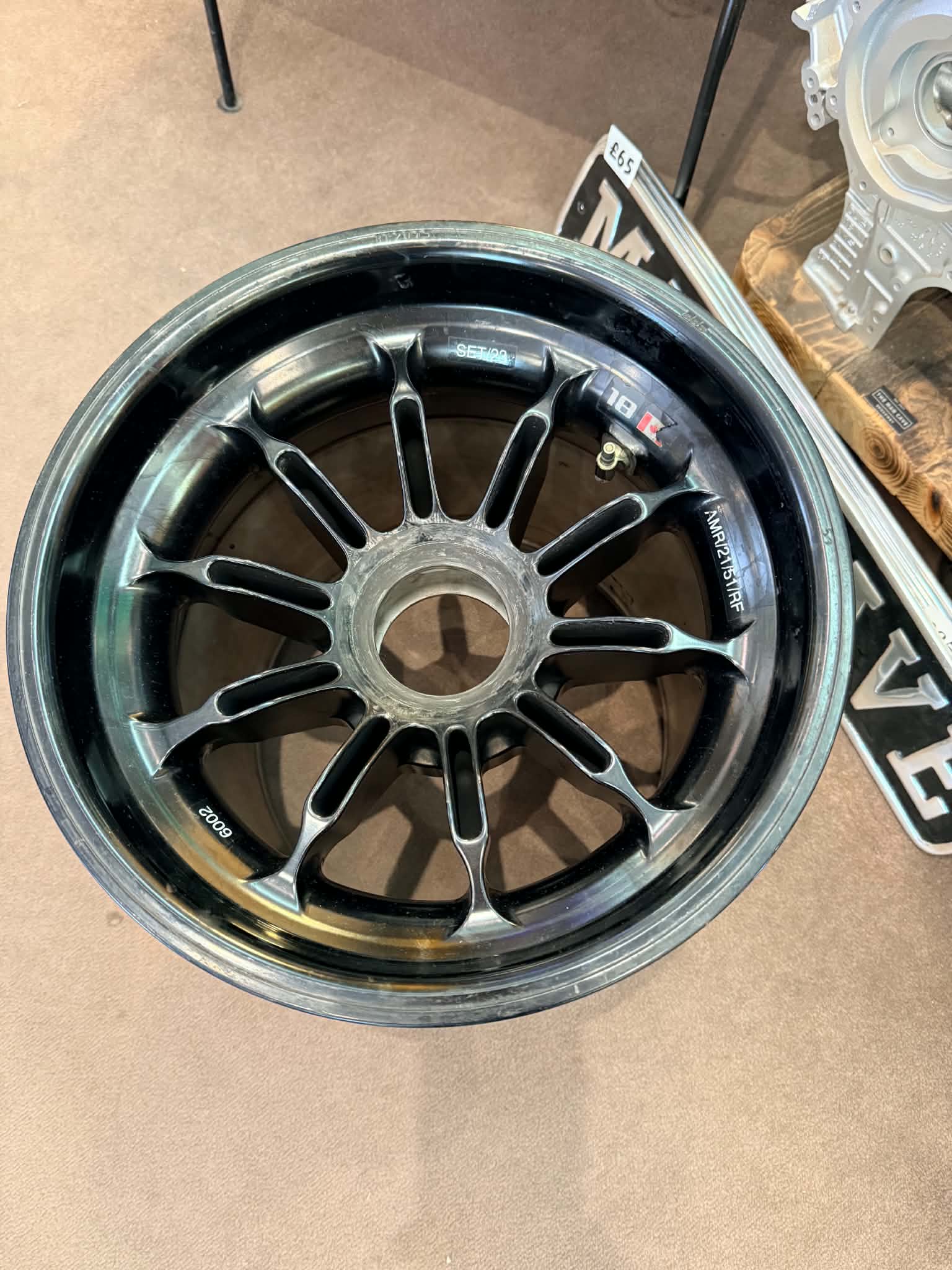 Aston Martin F1 Race Used Wheel