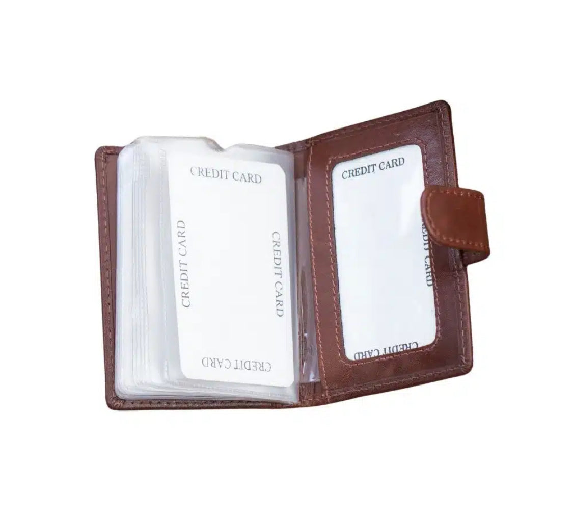 LUXURY LEATHER RFID CREDIT CARD HOLDER