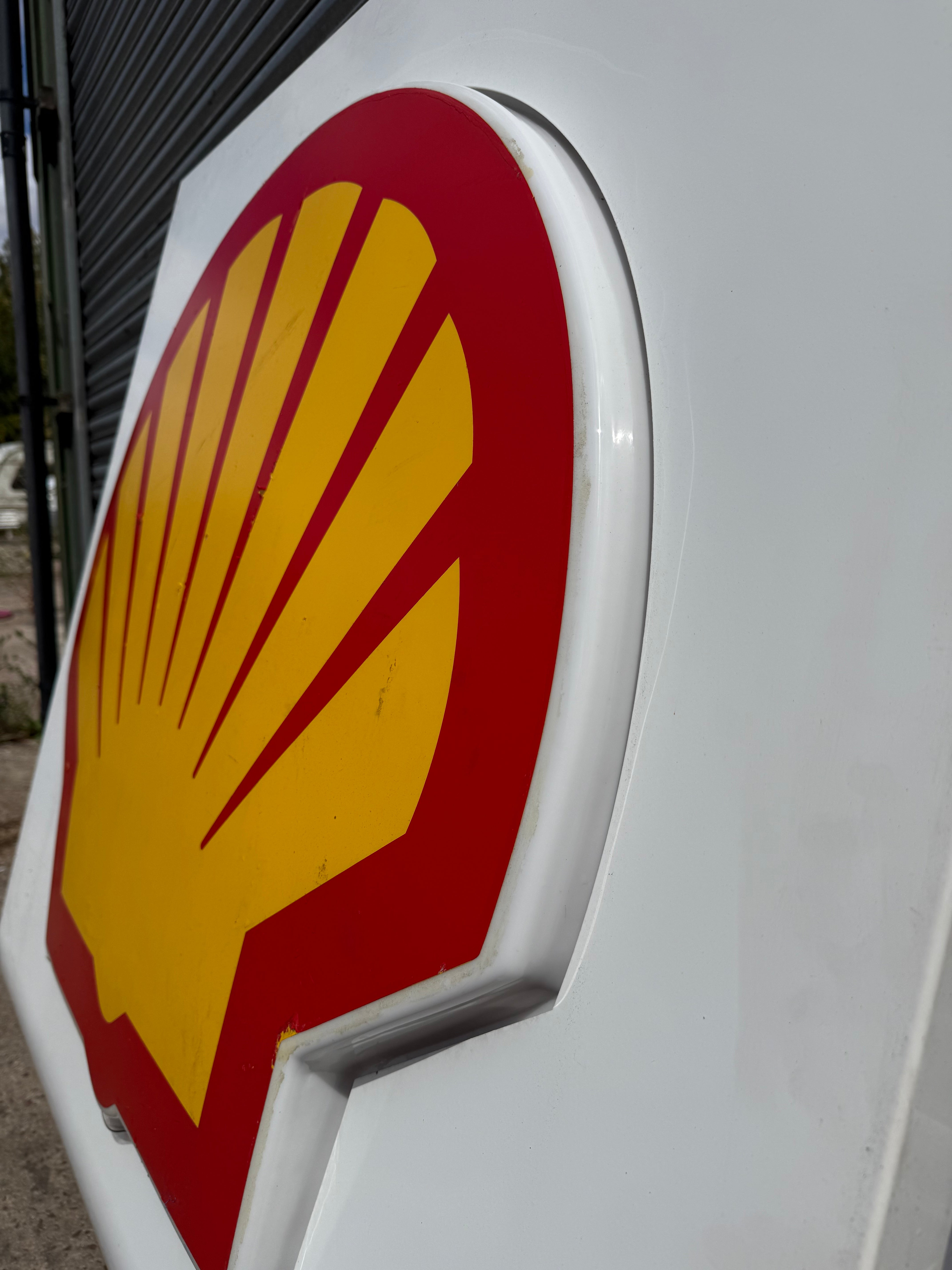 HUGE Original Shell Petrol Forecourt Canopy Sign